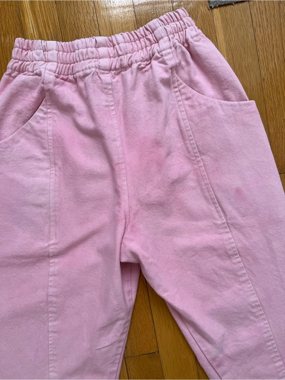 Elizabeth Suzann Clyde Pants Size 0S Short Petite Garment Dye Petal Pink